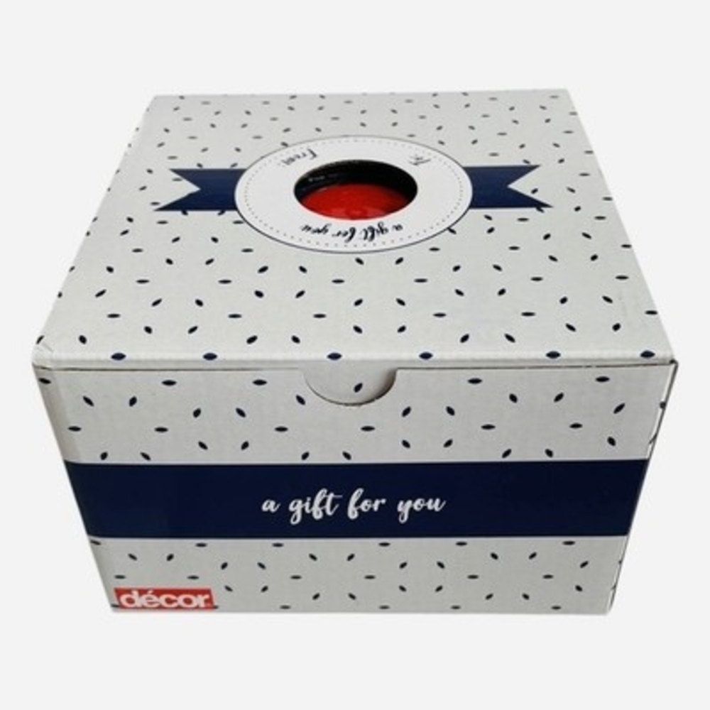 Decor Microsafe Large Microwave Bowl Vented Lid Soup Noodle Oats Red 4.85C NIB - Picture 2 of 5